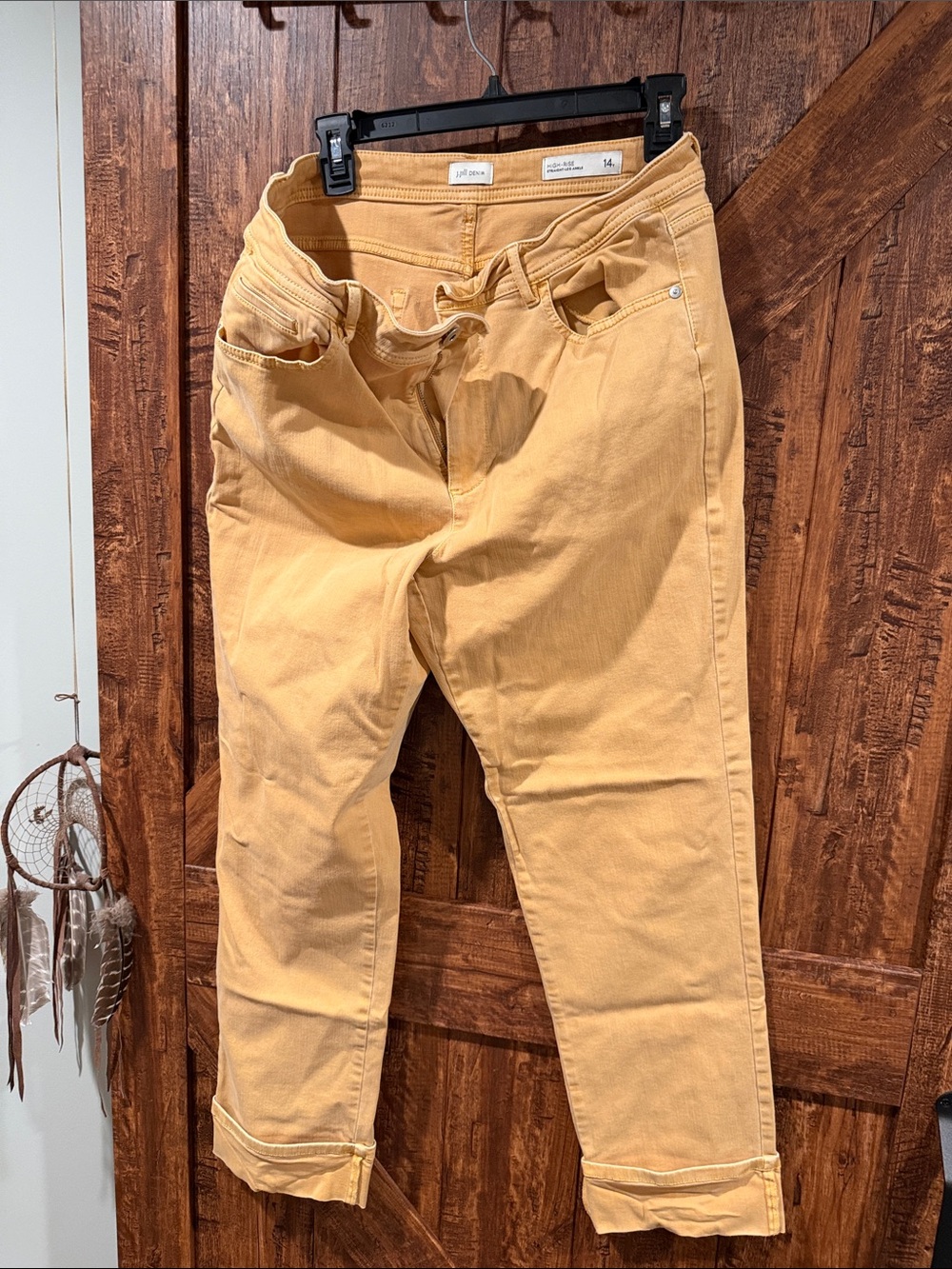 J Jill women’s Mustard Chino Pants - Casual Straight Fit